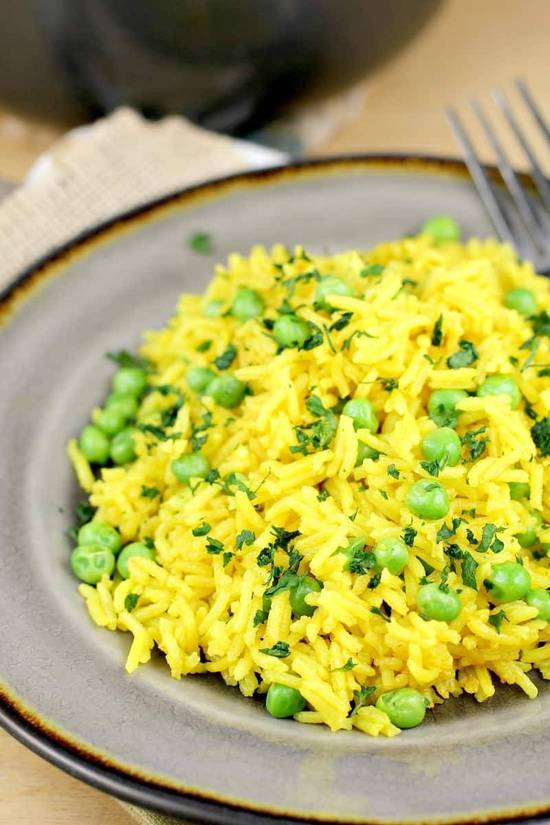 Saffron Matar Pulao