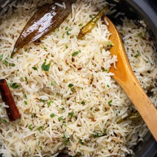 Jeera Garlic Ka Tadka Rice