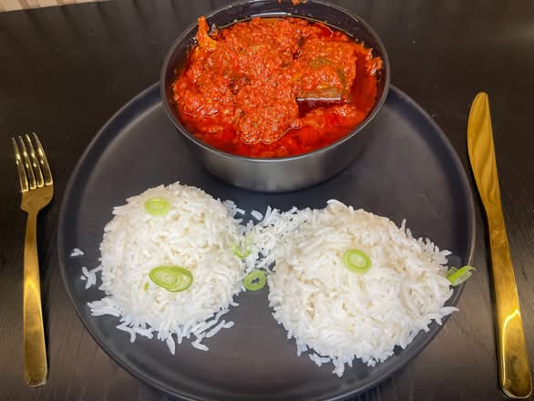 White Rice and Stew