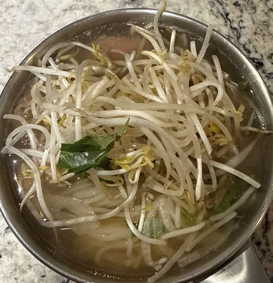 Noodle soup with eye round steak