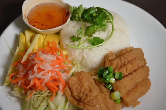 Deep-Fried Fish and Mango