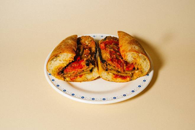 Sandwich Aubergine Parmigiana / Eggplant Parmigiana Sandwich