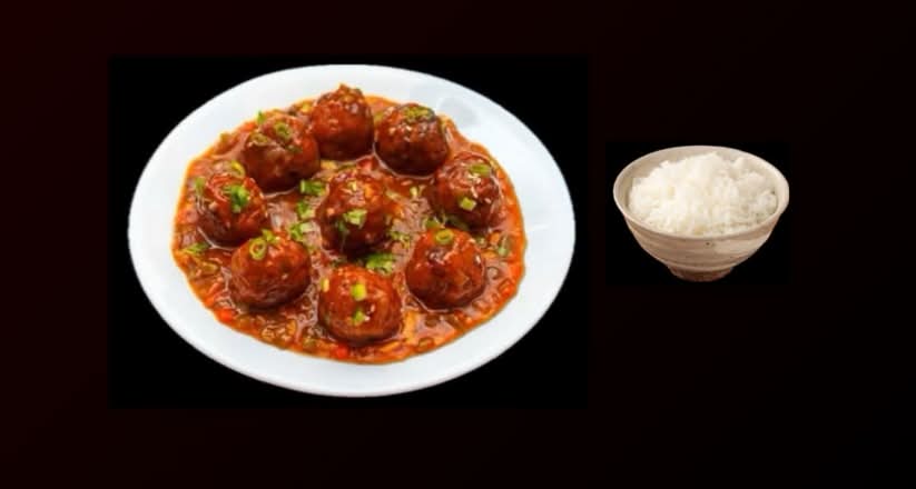veg Manchurian & Rice