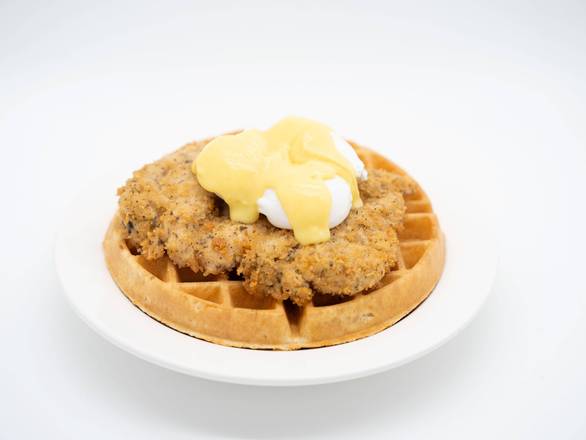 Chicken Waffle Benedict  1090 Cals