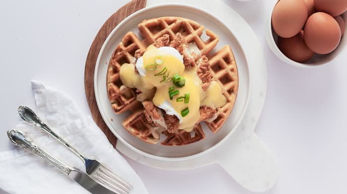 Chicken Waffle Benedict