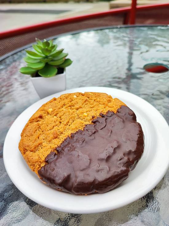 Peanut Butter Chocolate Dipped Cookie