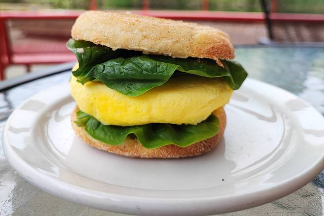 Spinach, Egg, and Cheese Muffin (Vegetarian)