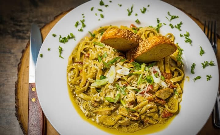 Pesto Chicken Fettuccine