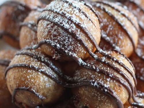 Fried Dough with sugar & Milk chocolate