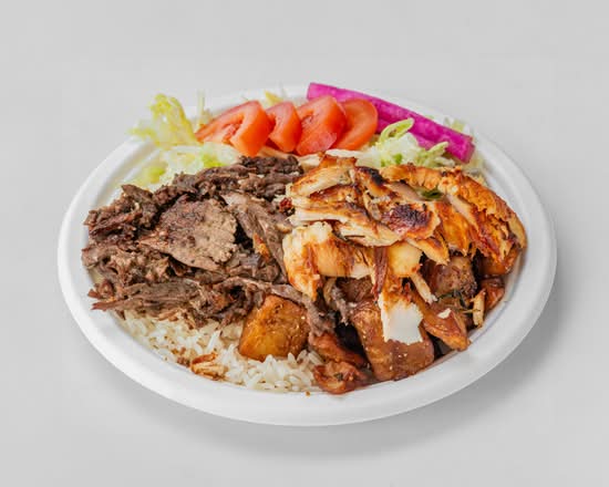 Assiette Mixte Shish Taouk et Shawarma / Mix Plate Shish Taouk and Shawarma