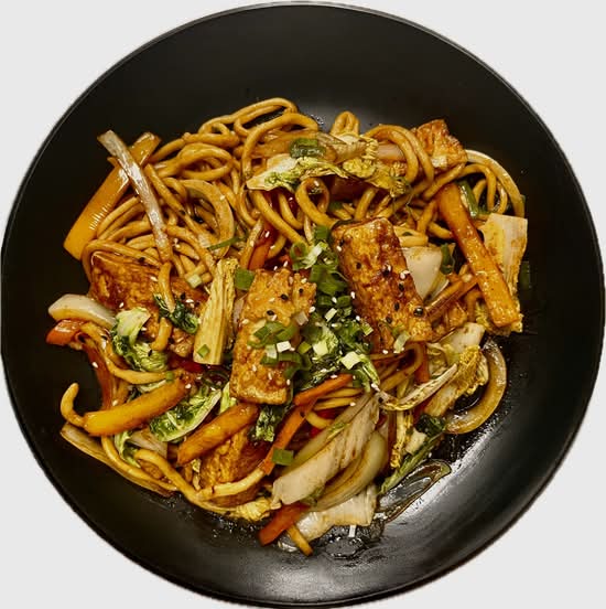 H4.Nouilles Sautees avec Tofu/ Stir Fry Tofu with Noodles
