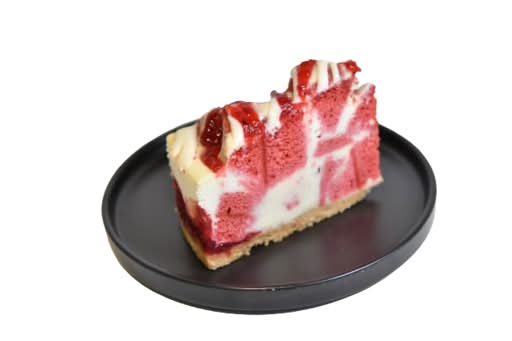 Gâteau fromage, yogourt grec & framboise