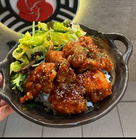 Sweet and Spicy chicken rice