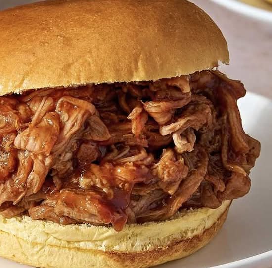 Pulled Pork on a Bun w/fries