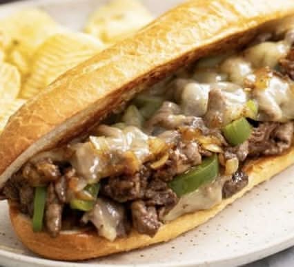 Philly Cheesesteak Sandwich w/fries