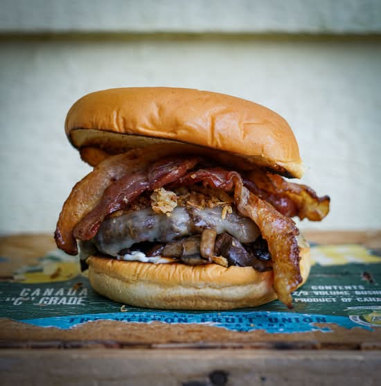 Mushroom Swiss Burger