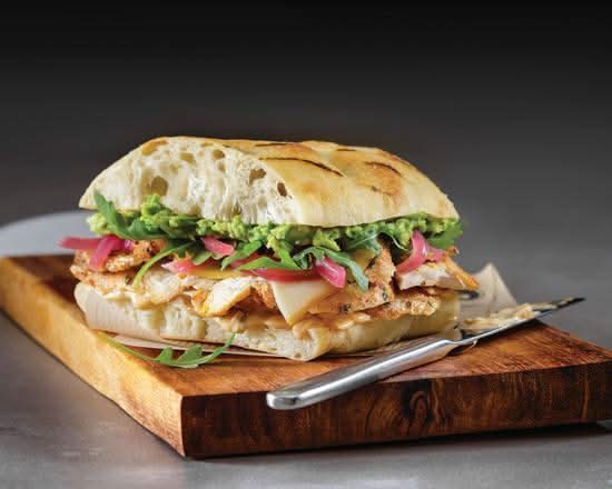 Grilled BBQ Chicken Avocado Sandwich