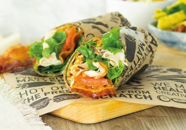 Pesto Turkey Club Wrap