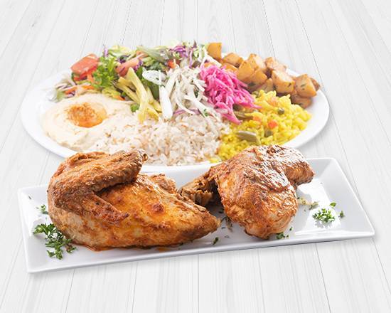 Assiette BBQ Demi Poulet