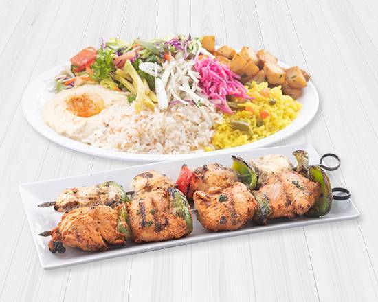 Assiette Brochettes Poulet