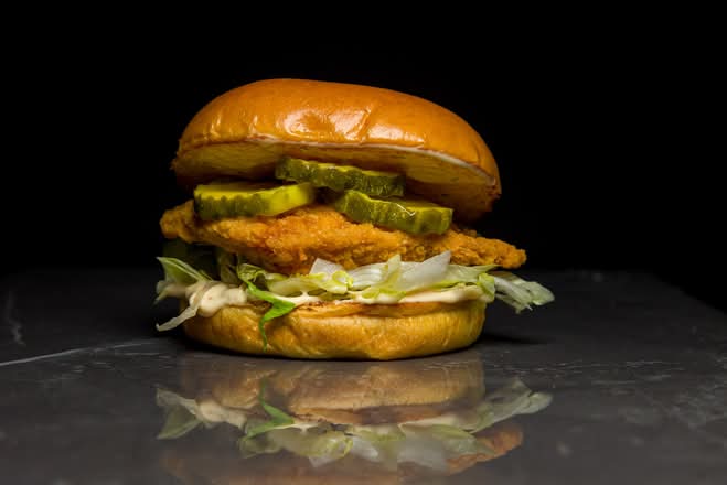 Not-So-Chicken Burger (Vegetarian)