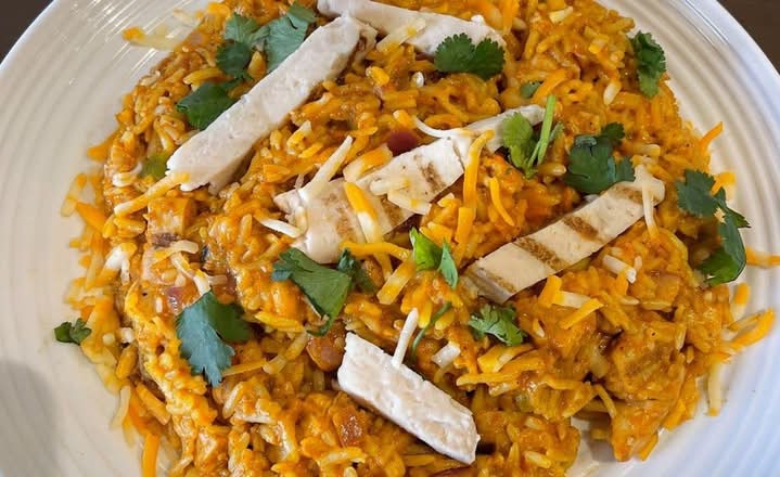 Butter chicken pulao.