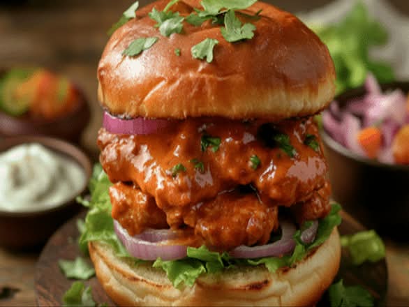 Butter Chicken Burger