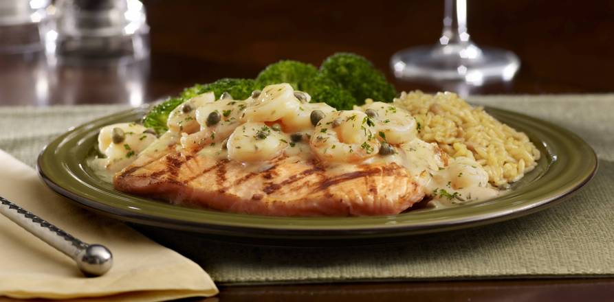 SHRIMP & SALMON PICCATA