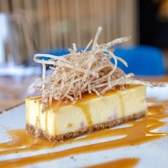 Gâteau au fromage avec caramel salé / Cheesecake with Salty Caramel