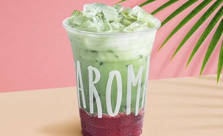 Iced Strawberry Matcha Latte