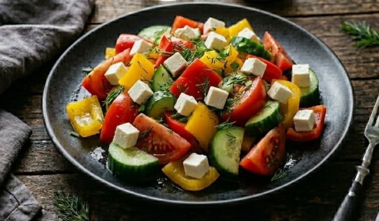 Veggie-Feta Salad