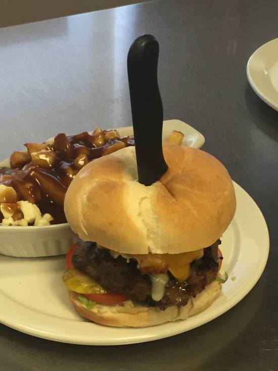 The Classic Burger with French Fries