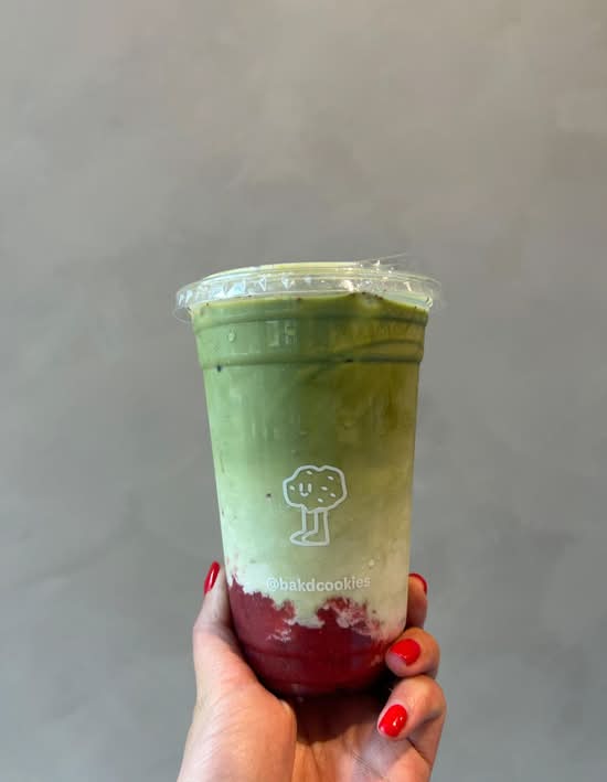 Iced Strawberry Matcha Latte