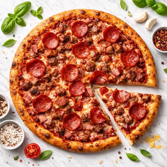 Meat Lover Pizza | Pepperoni, Bacon, Ham