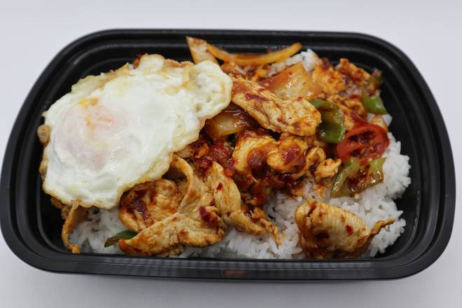 pad prik pao chicken (ผัดพริกเผาไก่)