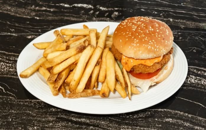 Kabul Zinger Burger Combo with Fries