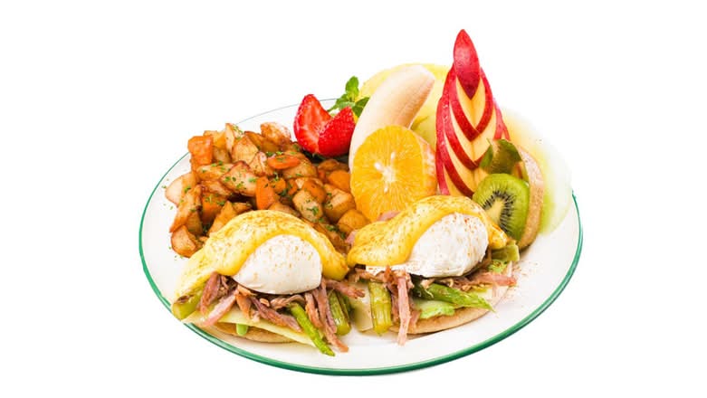 Ben and Dictine Pulled ham and asparagus