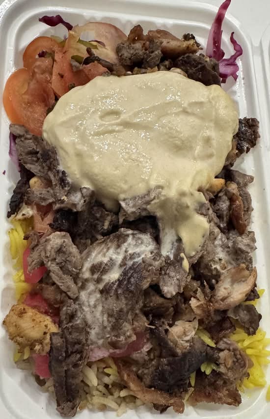 Mix Shawarma (Beef and Chicken) Plate