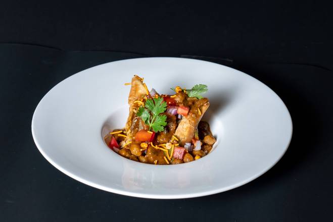 Samosa Chole Chaat