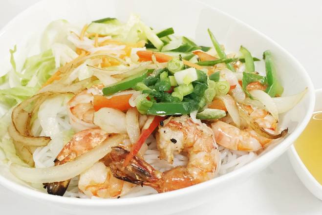 V4. Grilled Shrimp on vermicelli