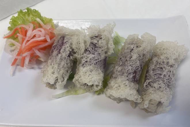 A0. Taro & yam crispy sweet roll (4pc)