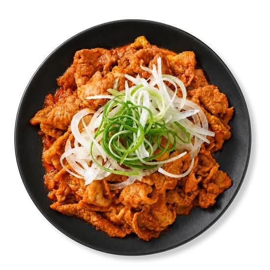 Porc Mariné Sauté à la Coréenne (Korean Style Spicy Marinated Pork) 제육볶음
