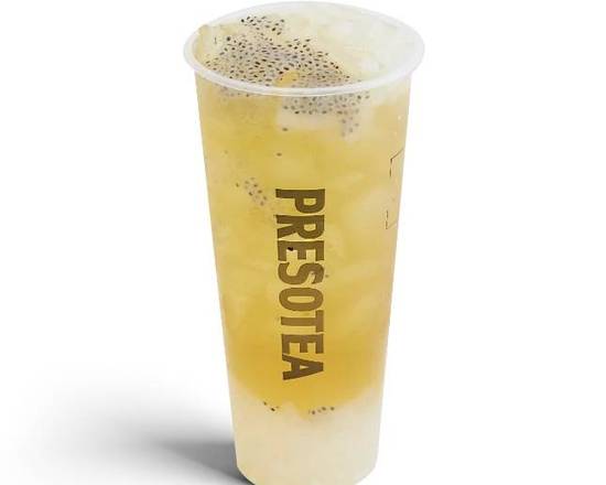 Summer Fruit Tea with Lychee Jelly & Basil Seed
