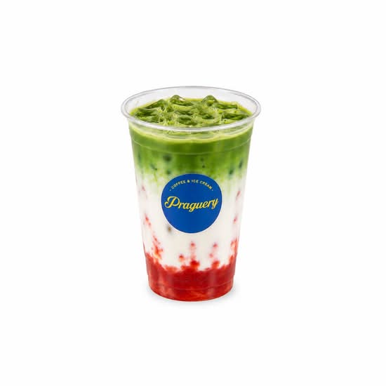 Iced Strawberry Matcha Latte