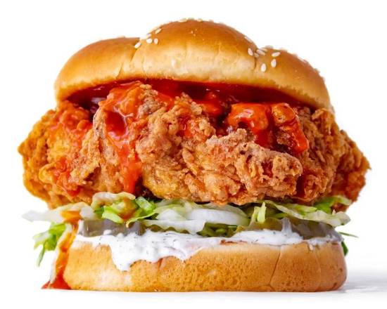 Buffalo Ranch Chicken Burger