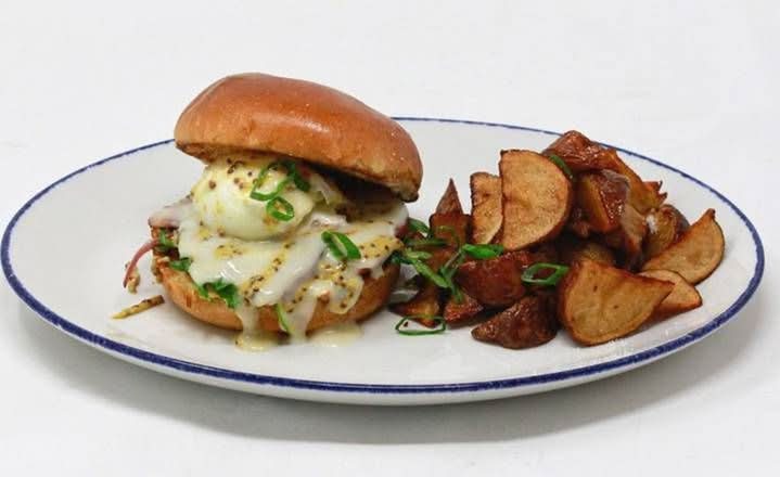 Hand Carved Maple Smoked Ham Egg Sandwich