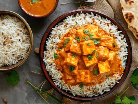 Shahi paneer rice bowl