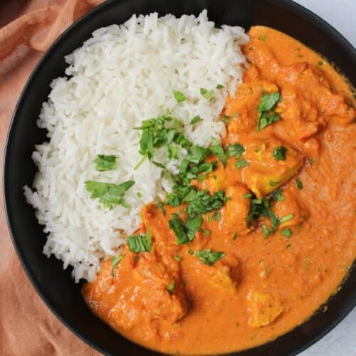 Butter Chicken Rice Bowl