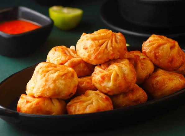Veg Fried Momo's 7 pcs