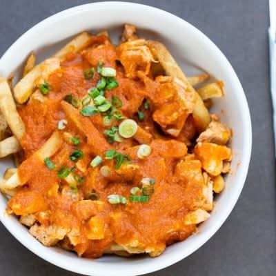 Shahi paneer poutine